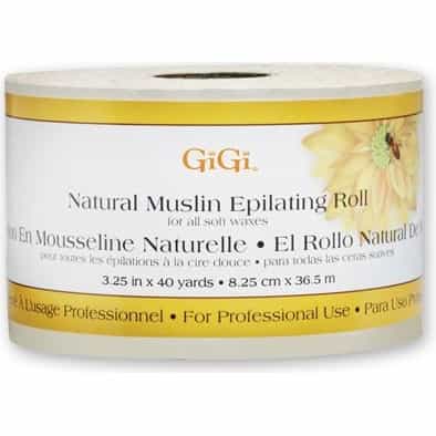 Lavender Gigi Natural Muslin Epilating Roll 3.25" x 40 yards