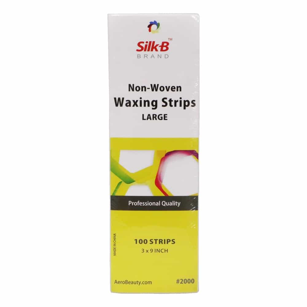 Light Gray Silk-B Non-Woven Waxing Strips Pre-Cut 3"x9"100pcs WRNS/2000