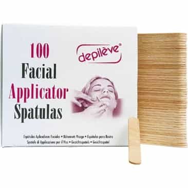 White Smoke Depileve Facial Applicator Spatulas 100-pack WSF: