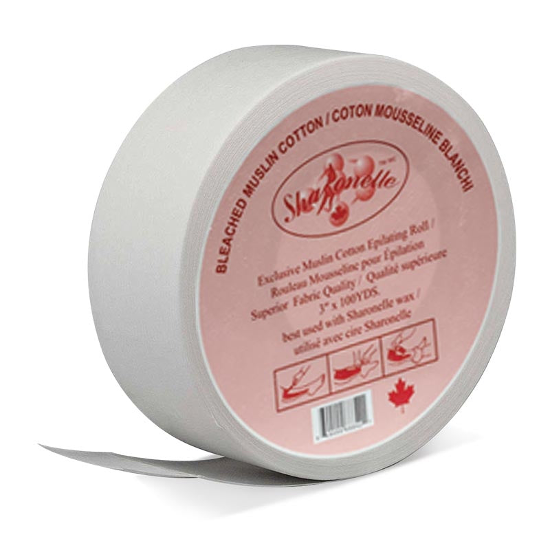 White Smoke Sharonelle (68842) Bleach Muslin Cotton Roll  100 Yards