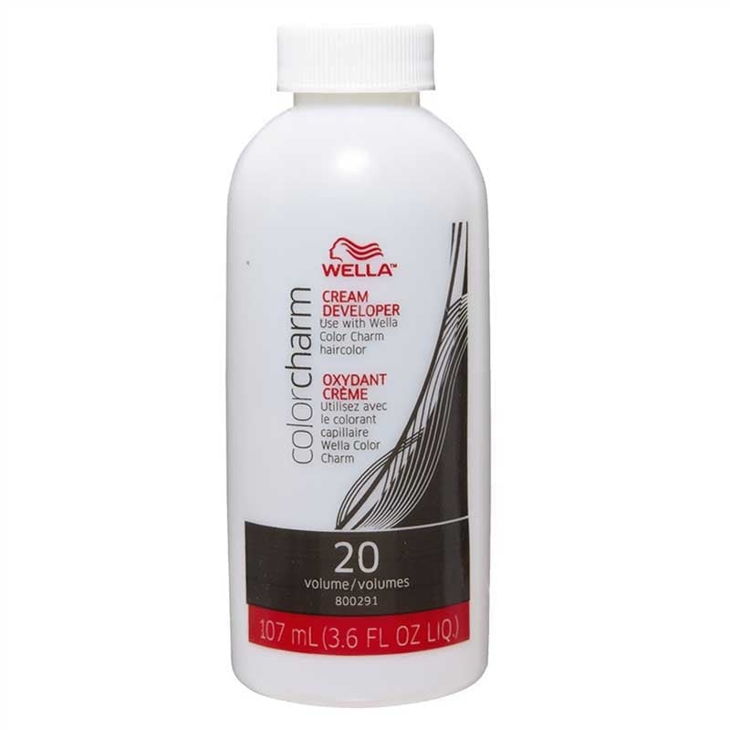 Light Gray Wella  Color Charm  Pure White Cream Developer  20V