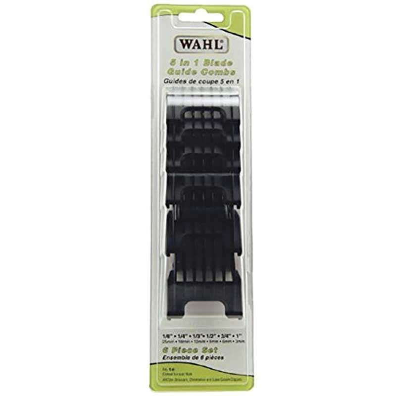 Dark Slate Gray Wahl  (53158) Universal  Guide Comb Set Chromado/Berett  6pk