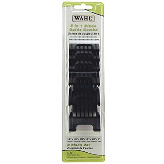 Dark Slate Gray Wahl  (53158) Universal  Guide Comb Set Chromado/Berett  6pk