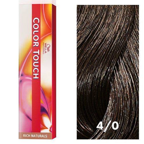 White Smoke Wella Color Touch 4/0 Medium Brown/Natural 2oz