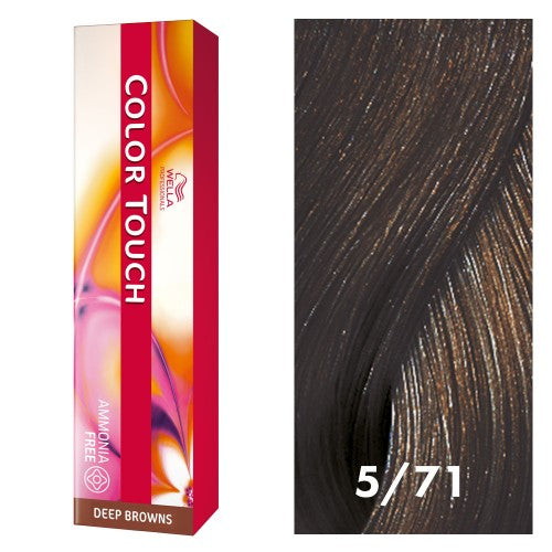 White Smoke Wella Color Touch 5/71 Light/Ash Brown 2oz