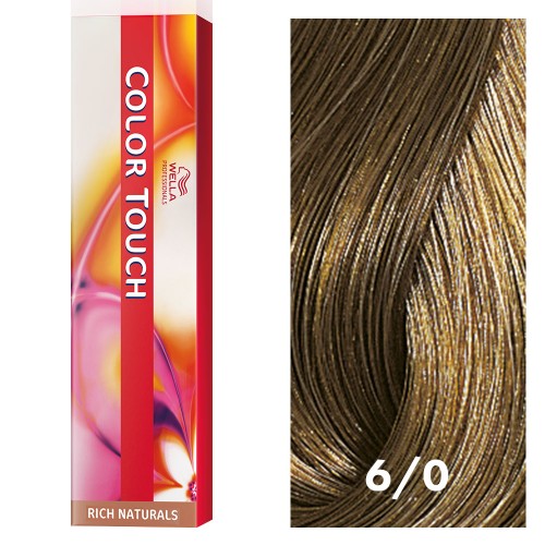 White Smoke Wella Color Touch 6/0 Dark Blonde/Natural 2oz