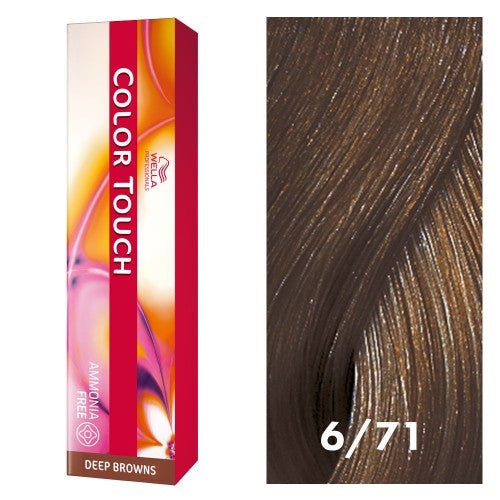 White Smoke Wella Color Touch 6/71 Dark Blonde/Brown Ash 2oz