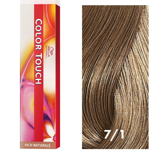 White Smoke Wella Color Touch 7/1 Medium Blonde/Ash 2oz