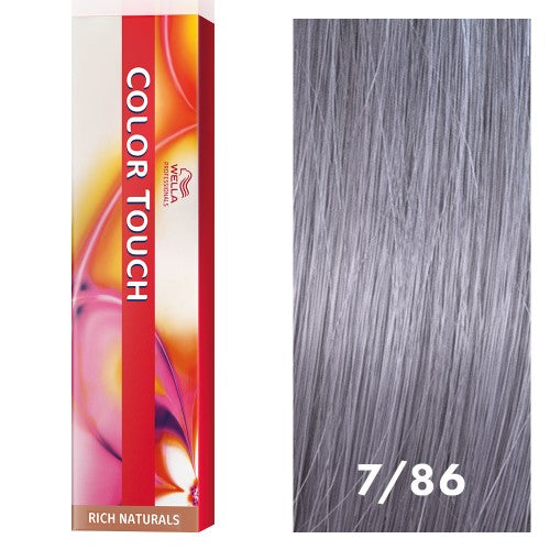 White Smoke Wella Color Touch 7/86 Medium Blonde/Pearl Violet 2oz