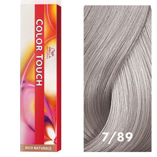 White Smoke Wella Color Touch 7/89 Medium Blonde/Pearl Cendre 2oz