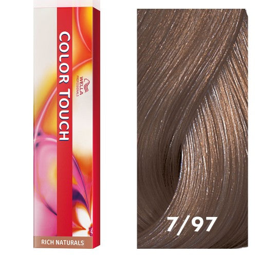 White Smoke Wella Color Touch 7/97 Medium Blonde/Cendre Brown 2oz