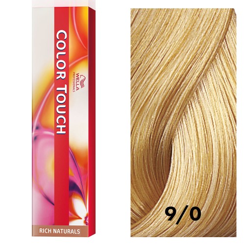White Smoke Wella Color Touch 9/0 Very Light Blonde/Natural 2oz