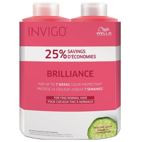 Pale Violet Red Wella INVIGO Brilliance Fine/Normal Litre Duo