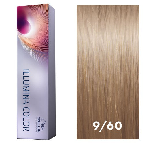 White Smoke Wella Illumina Color 9/60 Very Light Blonde/Violet Natural 2oz