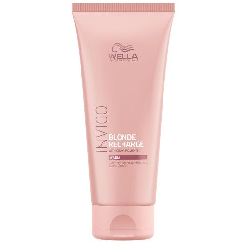 White Smoke Wella INVIGO Blonde Recharge Conditioner Warm 6.8oz