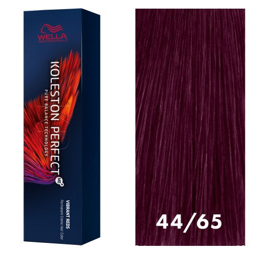 Black Wella Koleston Perfect Vibrant Reds 44/65 Intense Medium Brown / Violet Red-Violet 2oz
