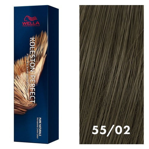 Dark Slate Gray Wella Koleston Perfect 55/02 Intense Cool Natural 2oz
