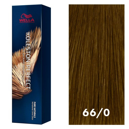 Saddle Brown Wella Koleston Perfect Pure Naturals 66/0 Intense Dark Blonde/Natural 2oz