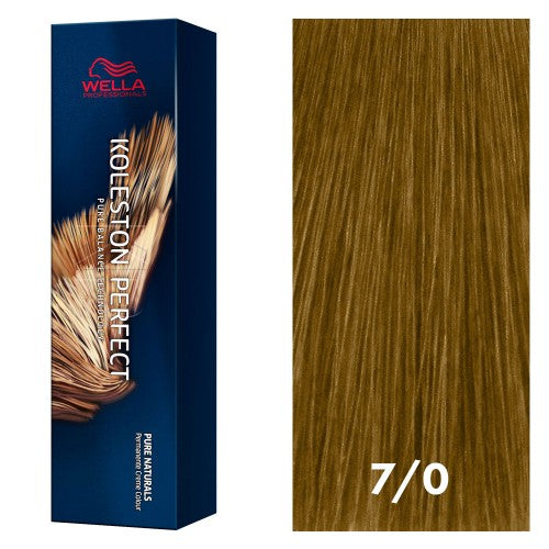 Saddle Brown Wella Koleston Perfect Pure Naturals 7/0 Medium Blonde/Natural 2oz