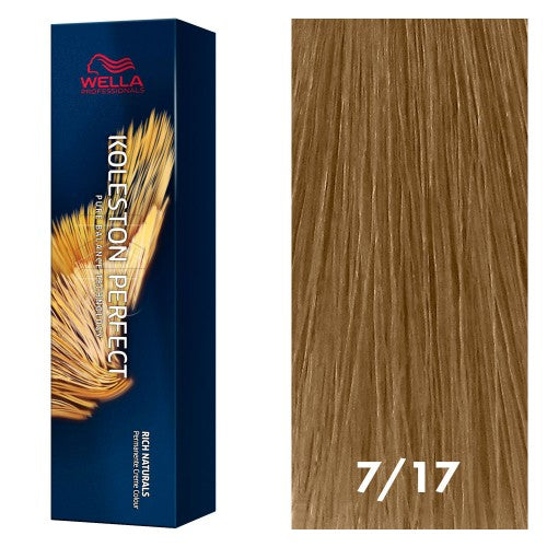 Saddle Brown Wella Koleston Perfect Rich Naturals 7/17 Medium Blonde/Ash Brown 2oz