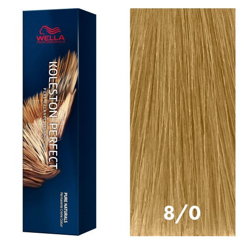 White Smoke Wella Koleston Perfect Pure Naturals 8/0 Light Blonde 2oz