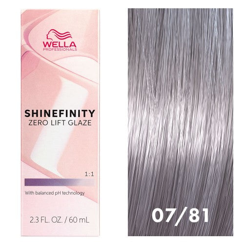 White Smoke Wella Shinefinity 07/81 Medium Blonde Pearl Ash 2.3oz