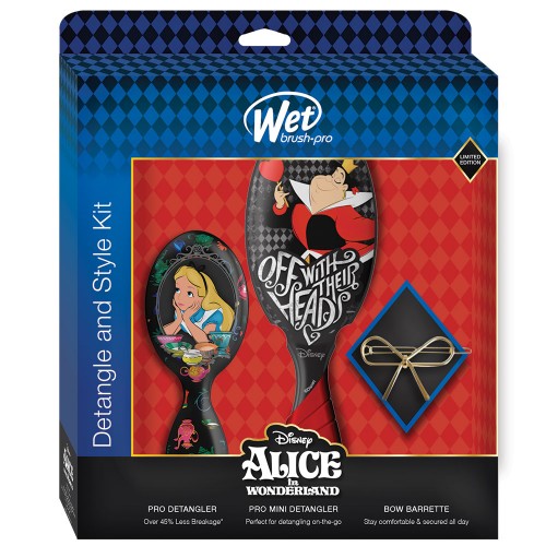 Dark Slate Gray WetBrush Pro Disney Alice In Wonderland Kit