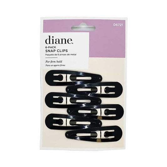 Black Diane By Fromm Snap Clips Black 6PK D6721 / 03009