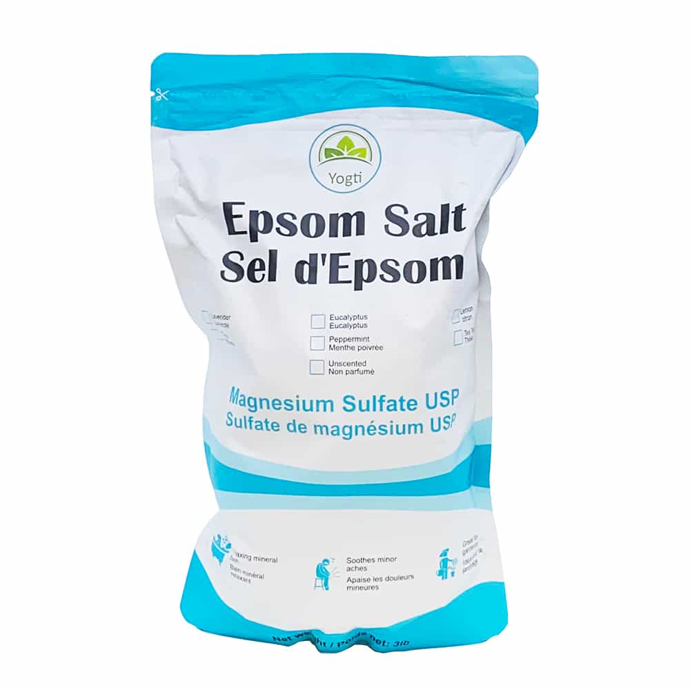 White Smoke Yogti Epsom Salt Magnesium Sulfate USP 3LB 88593