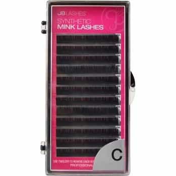 White Smoke JB C-Curl, Mink Lashes, Black, 0.07 x 8mm JBMC0708